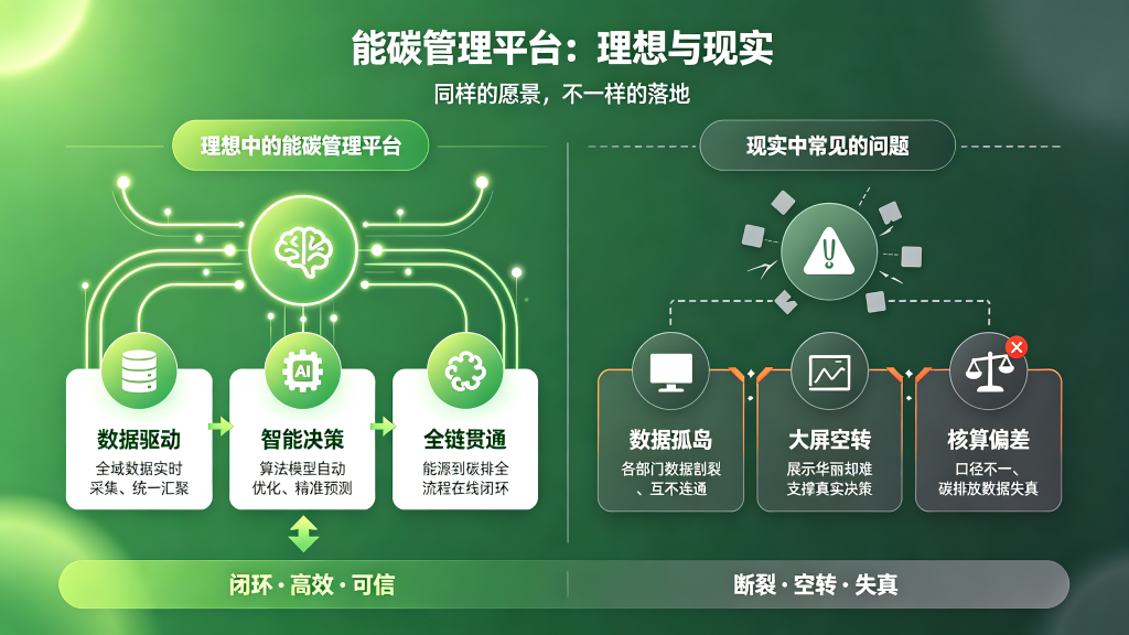 能碳平台别做 “大屏秀”，要做 “里子功”